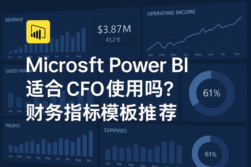Microsoft Power BI适合CFO使用吗？财务指标模板推荐